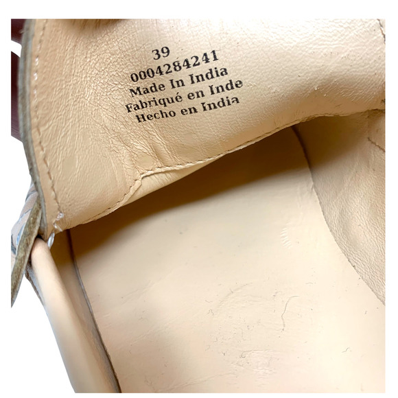 NEW Free People Lyra Lug Sole Tan Leather Loafers Chunky Platform Sz 39 NWOB - Picture 9 of 11